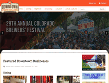 Tablet Screenshot of downtownfortcollins.com